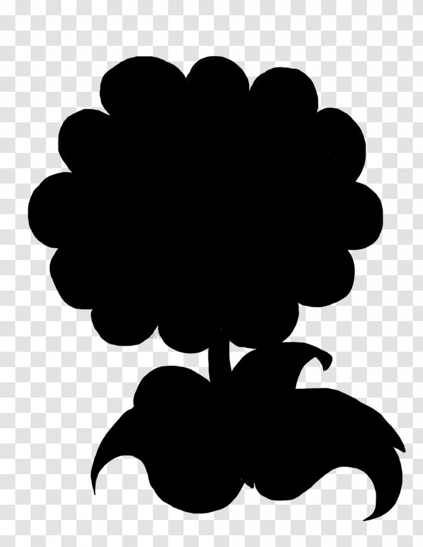 Clip Art Silhouette Black M - Plant - Leaf Transparent PNG
