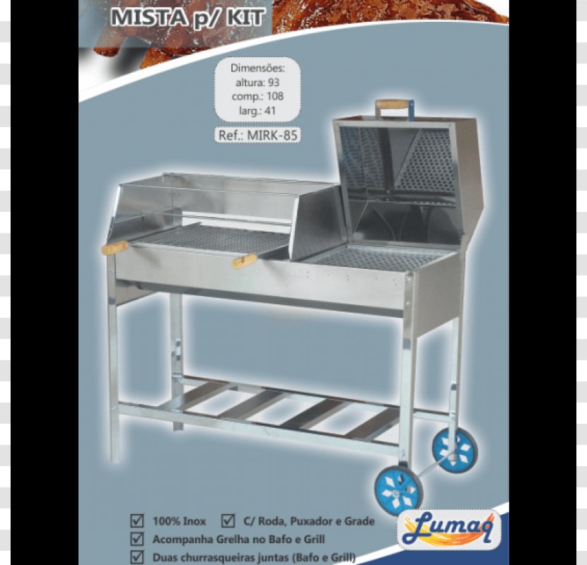 Barbecue Churrasco Gridiron Stainless Steel - Wood Transparent PNG