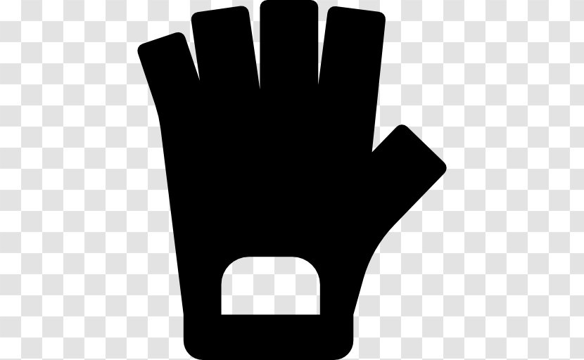 Glove Sport - Black And White Transparent PNG