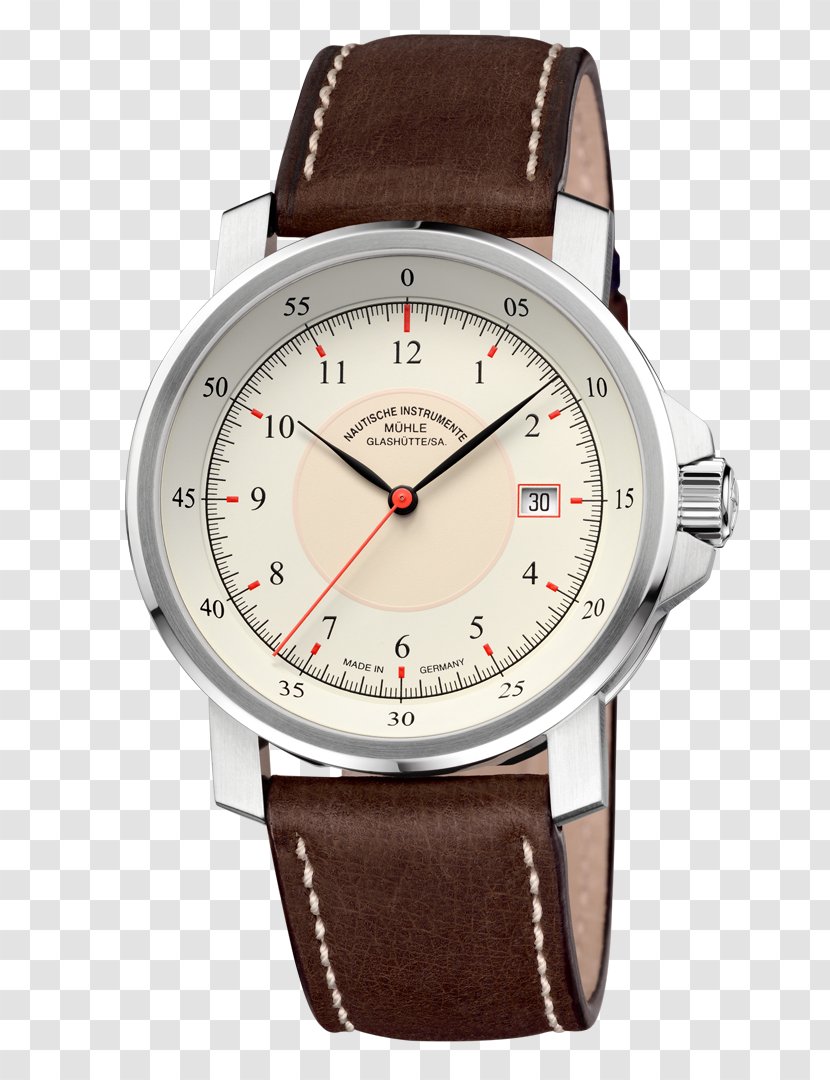 Nautische Instrumente Mühle Glashütte Watch Original Baselworld - Leather Transparent PNG