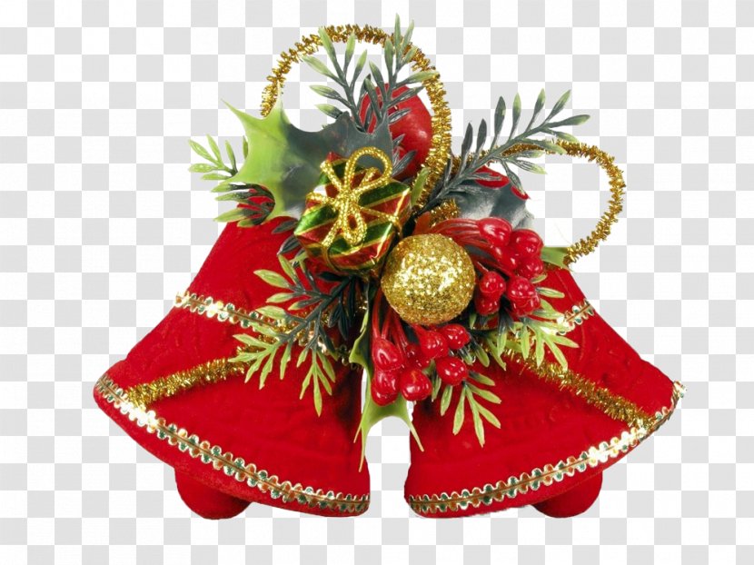 Christmas Decoration Jingle Bells Santa Claus Card - Angel Chimes Transparent PNG