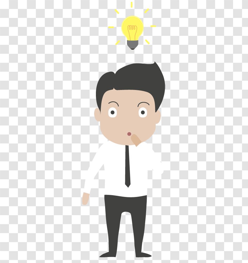 Idea Cartoon Clip Art - Male - Business Ideas Transparent PNG