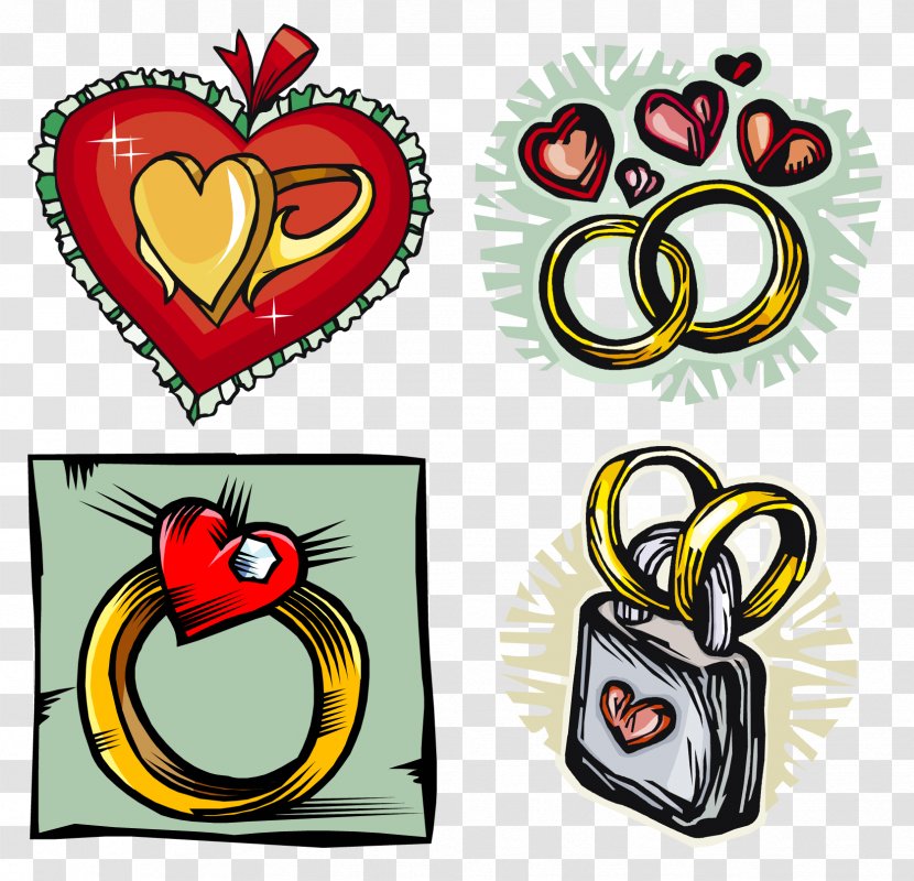 Clip Art Ring Drawing Image - Animal - Heart Realistic Transparent PNG