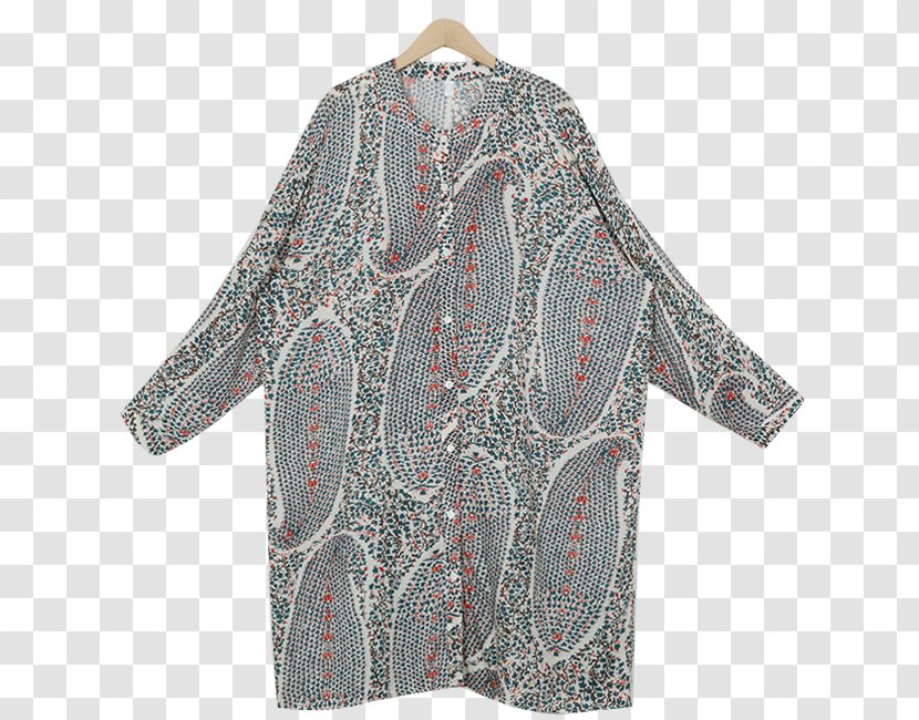 Paisley Sleeve Blouse Dress Outerwear Transparent PNG