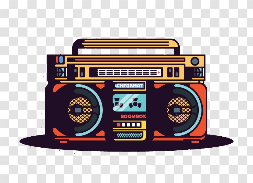 Boombox Graphic Design Radio Transparent PNG