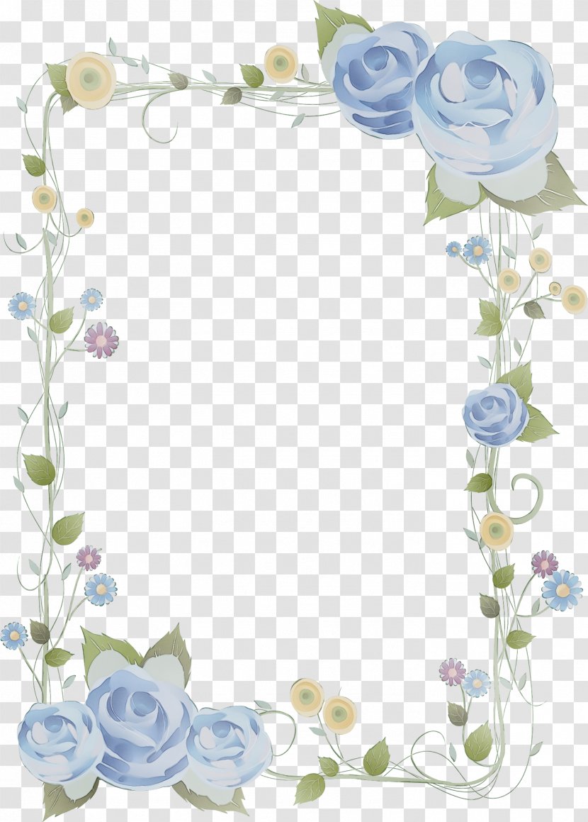 Background Watercolor Frame - Rose - Interior Design Transparent PNG