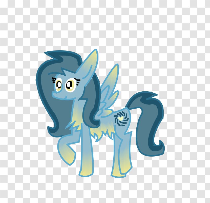 Horse Pony Vertebrate Cartoon - Azure - Milky Way Transparent PNG