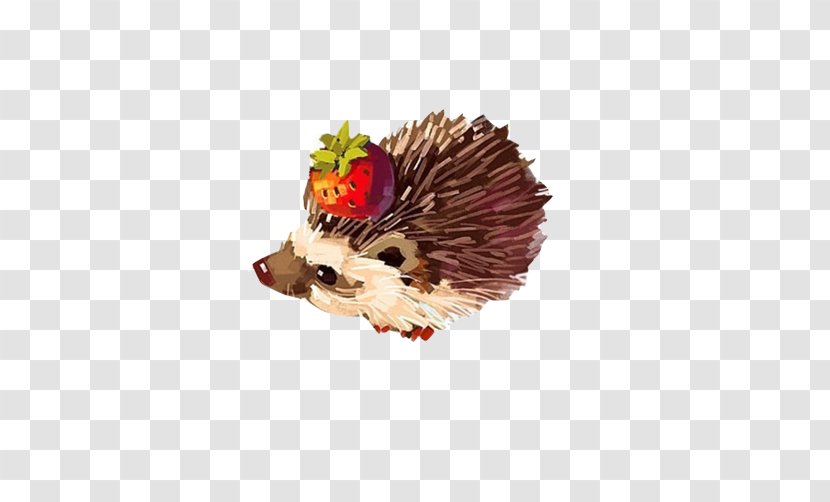 Hedgehog Paper Drawing Watercolor Painting Illustration - Pixel Art - FIG Foraging Material Picture Transparent PNG
