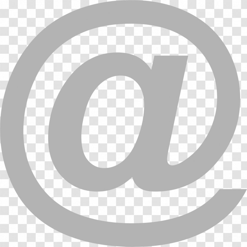 At Sign Symbol - Computer Monitors - Send Email Button Transparent PNG