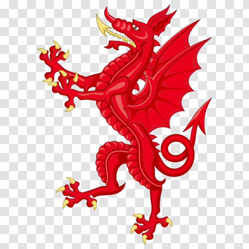 Wales Coat Of Arms Welsh Dragon Supporter Transparent PNG