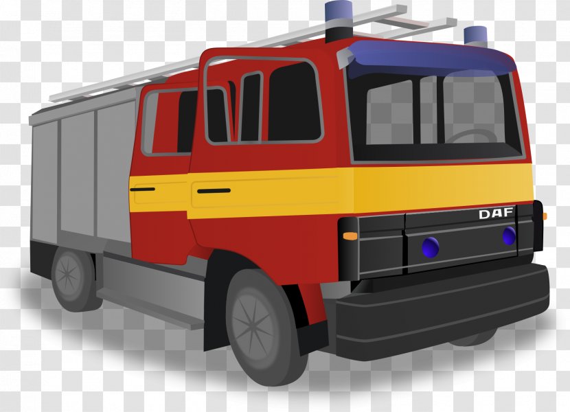 Fire Engine Firefighter Clip Art - Model Car - Truck Transparent PNG