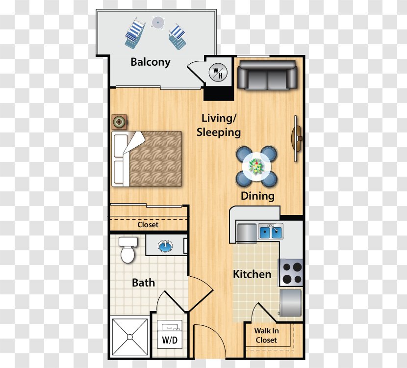Floor Plan Da Vinci Apartments House - Indoor Transparent PNG