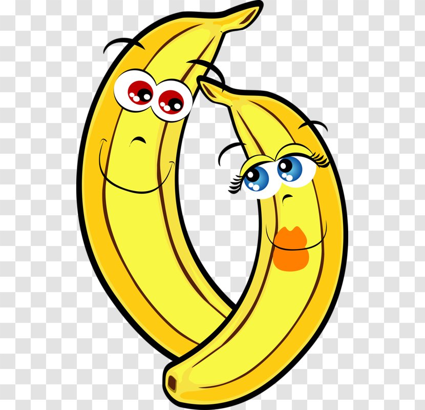 Banana Clip Art - Happiness - Hand-painted Cartoon Fruit Transparent PNG