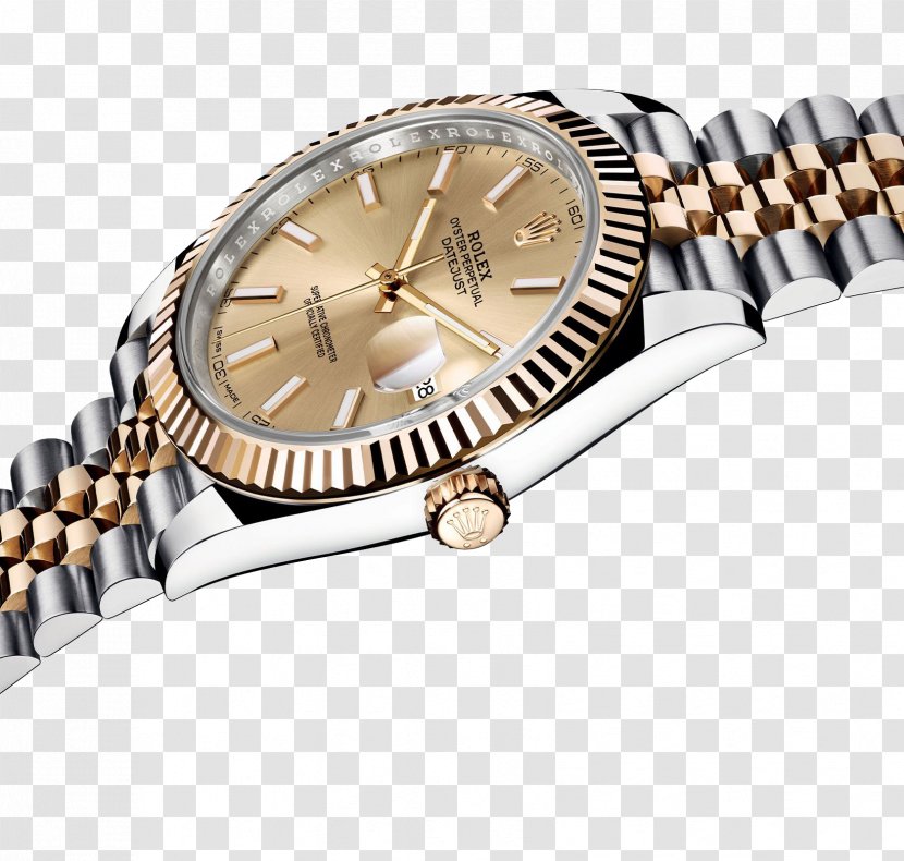 Rolex Datejust Counterfeit Watch Automatic - Swiss Made - Gold Male Table Transparent PNG