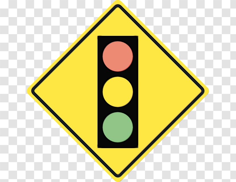 Traffic Light Cartoon - Warning Sign - Triangle Signage Transparent PNG