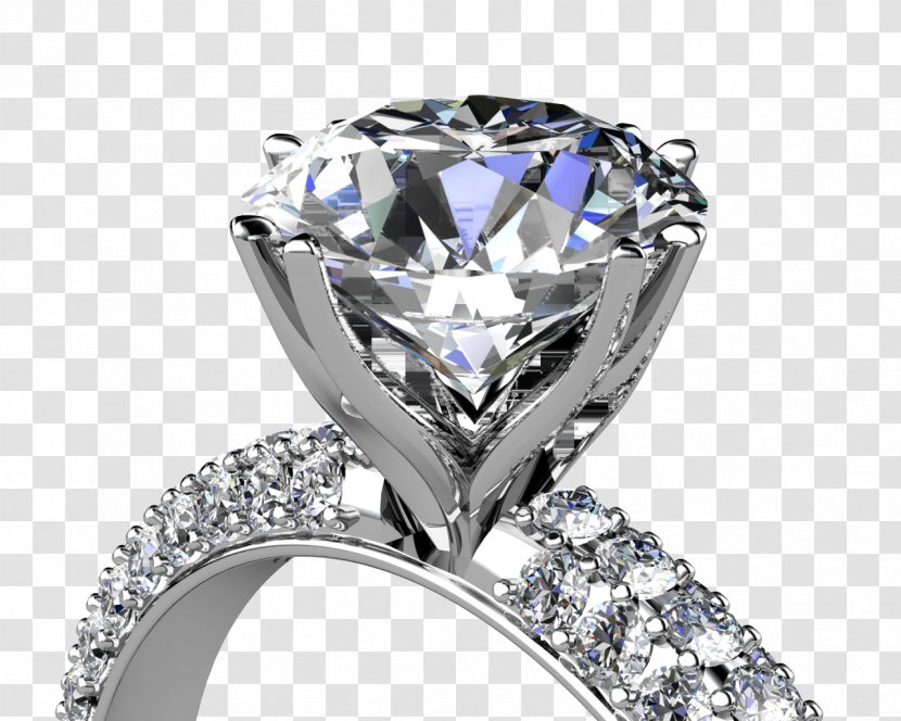 Engagement Ring Wedding Jewellery Diamond - Platinum Transparent PNG