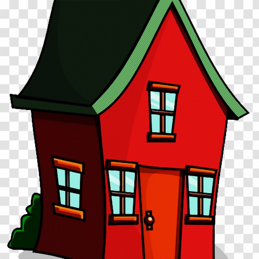 House Home Property Roof Cartoon - Cottage Facade Transparent PNG