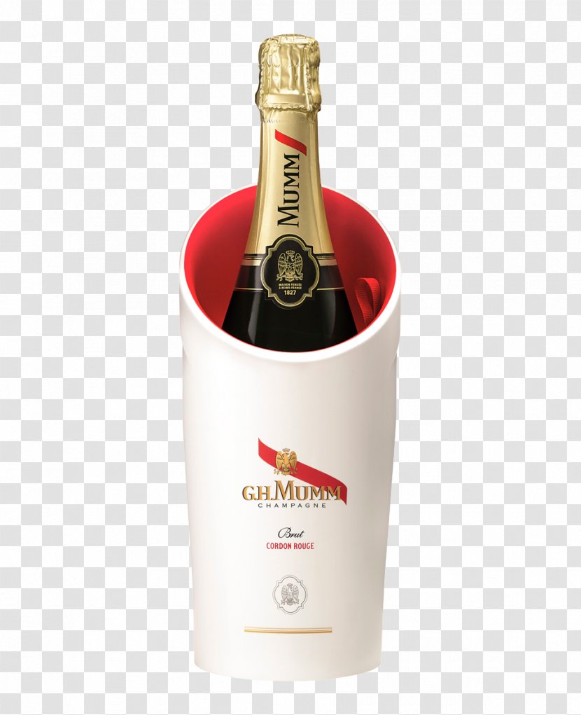 G.H. Mumm Et Cie Wine Champagne Cordon Rouge Brut Liqueur - Bottle Transparent PNG
