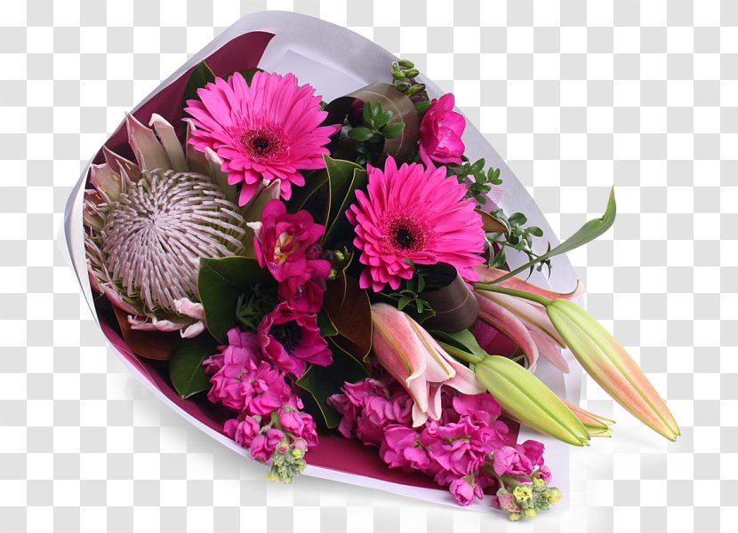 Flower Bouquet Floral Design Cut Flowers Wedding - Gerbera - Romantic Title Box Transparent PNG