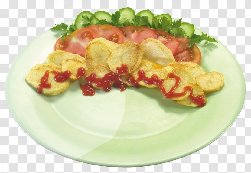 Garnish Dish Salad Fish Breakfast - Potato Chip Transparent PNG