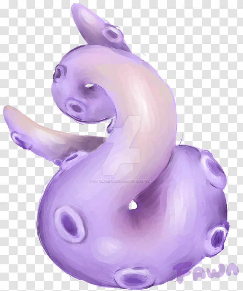 Figurine - Purple - Painted Fawn Transparent PNG