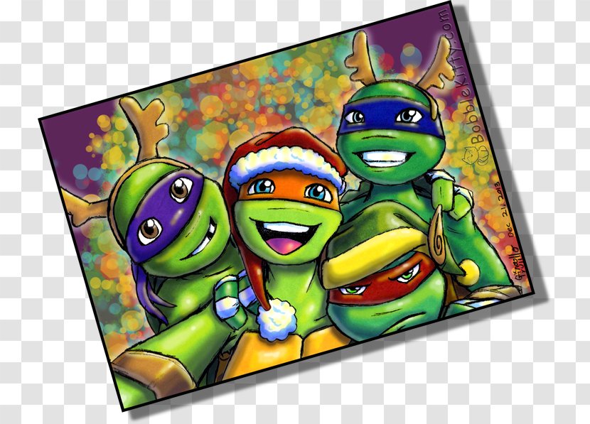 Teenage Mutant Ninja Turtles Leonardo Christmas - Turtle Running Transparent PNG