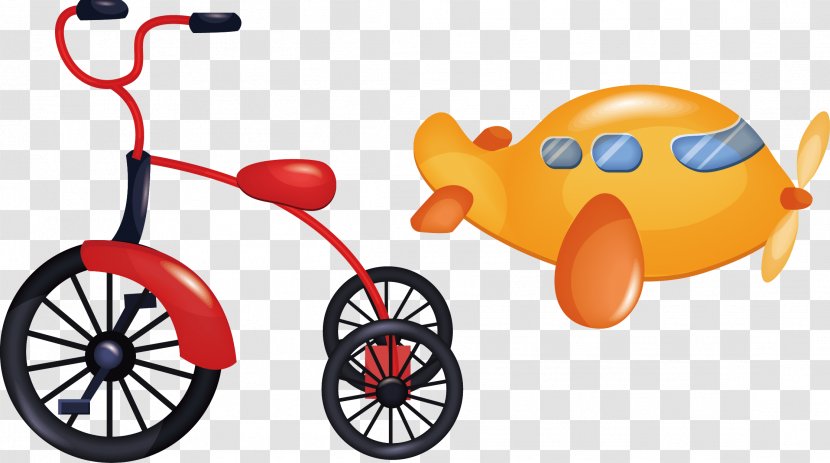 Motorized Tricycle Bicycle Clip Art - Toy - Kids Toys Transparent PNG