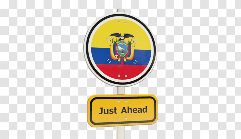 Flag Of Ecuador Traffic Sign Logo Brand - Area Transparent PNG