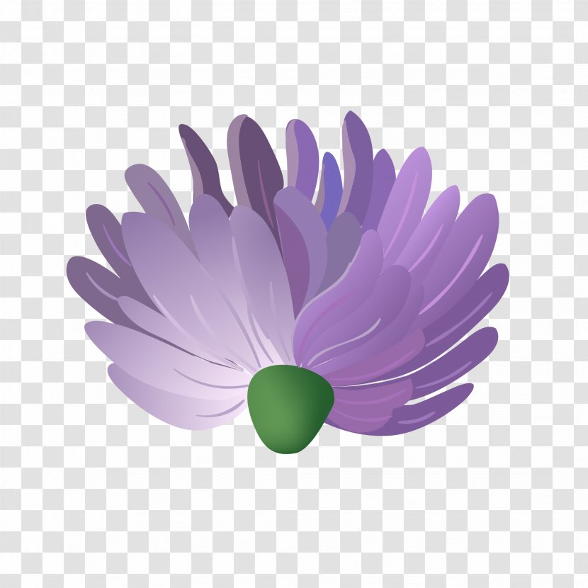 Purple Flower Petal Color Blue - Lilac - Beautiful Flowers Transparent PNG
