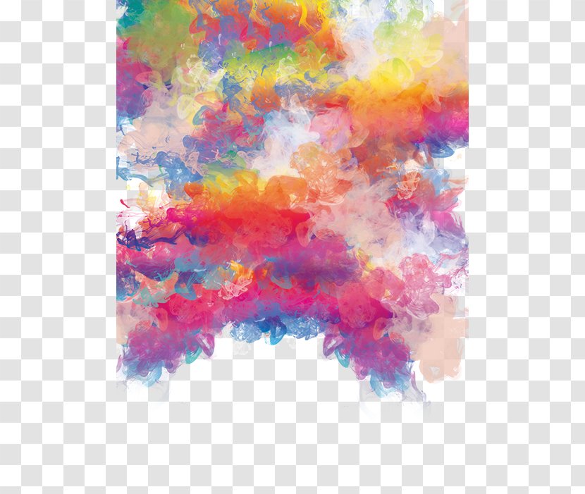 Watercolor Painting - Sky - Color Shading Material Transparent PNG