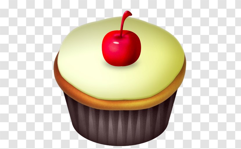 Cupcake Birthday Cake Muffin - Cherry - Food Transparent PNG