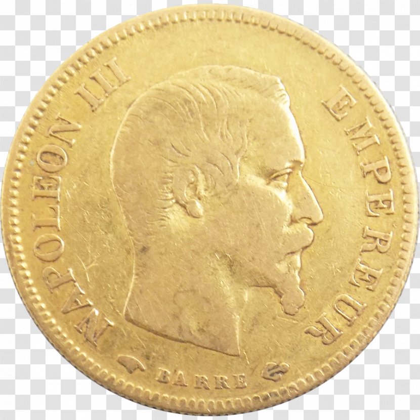Token Coin Medal Franc Gold Transparent PNG