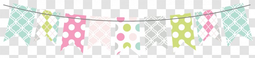 Paper Bunting Banner Pattern - Cartoon Transparent PNG