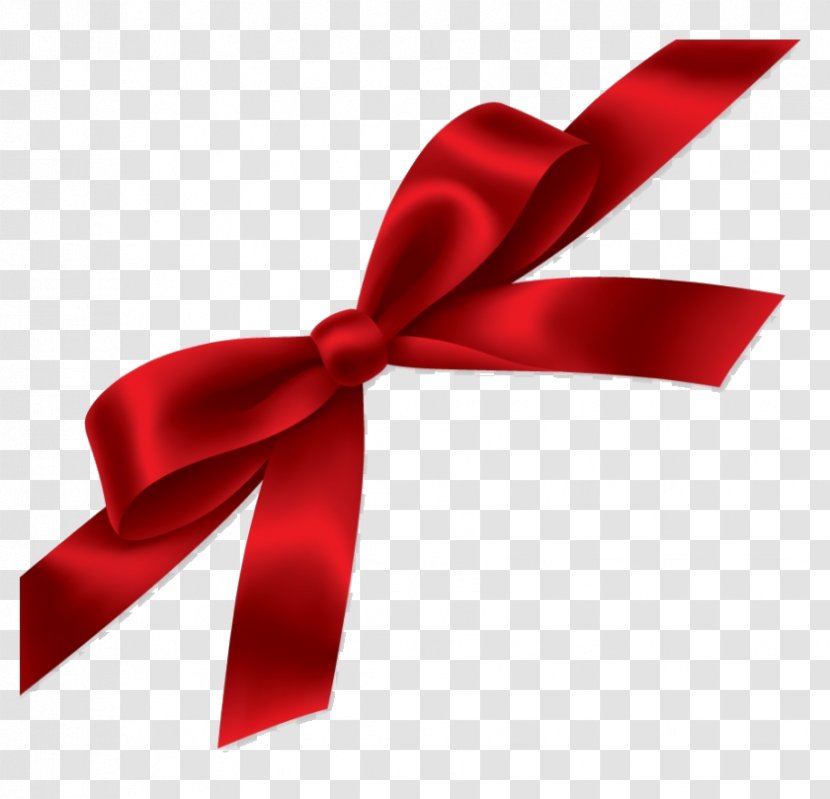 Bow Tie - Red - Present Transparent PNG
