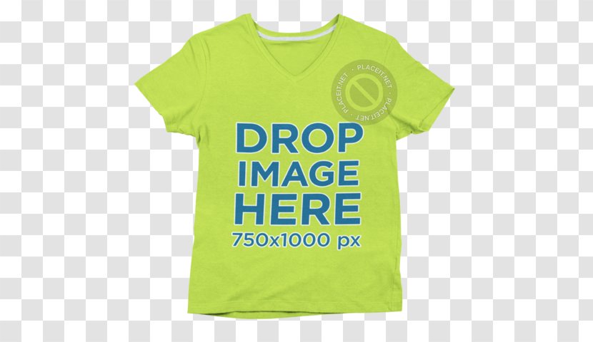 T-shirt Logo Outerwear Green Sleeve - Stage Backdrop Transparent PNG