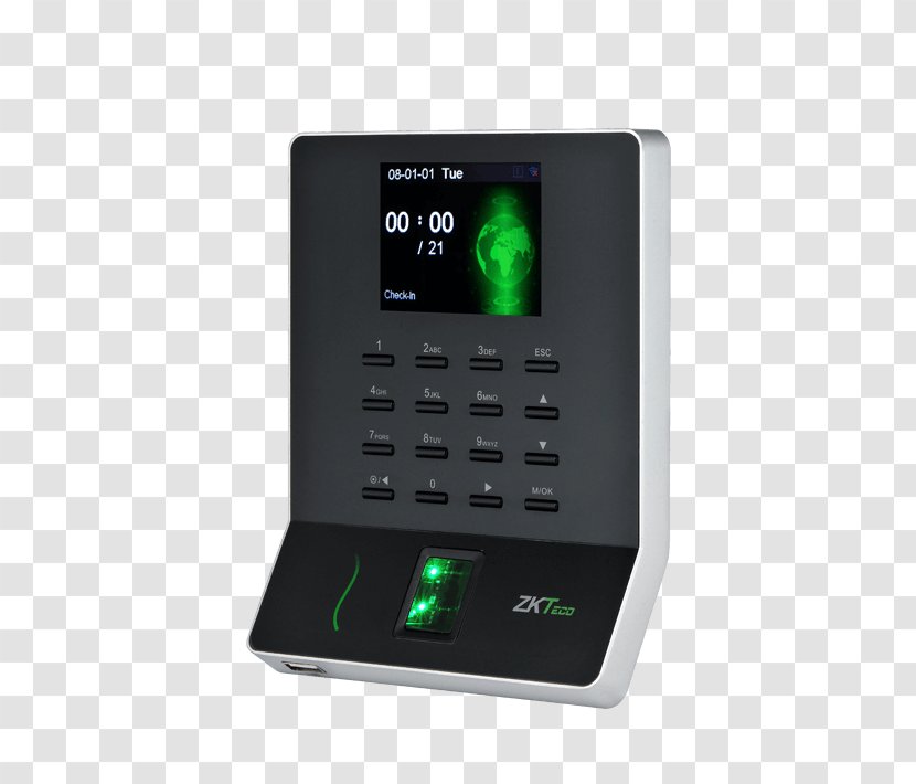Time And Attendance Fingerprint Biometrics Biometric Device Access Control - Multimedia - Lentera Transparent PNG