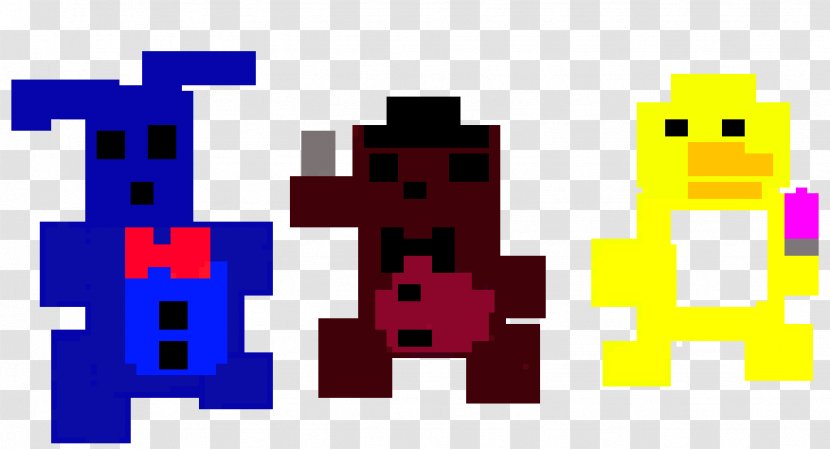 Five Nights At Freddy's 4 Pixel Art 8-bit Color - Text - 8 BIT Transparent PNG