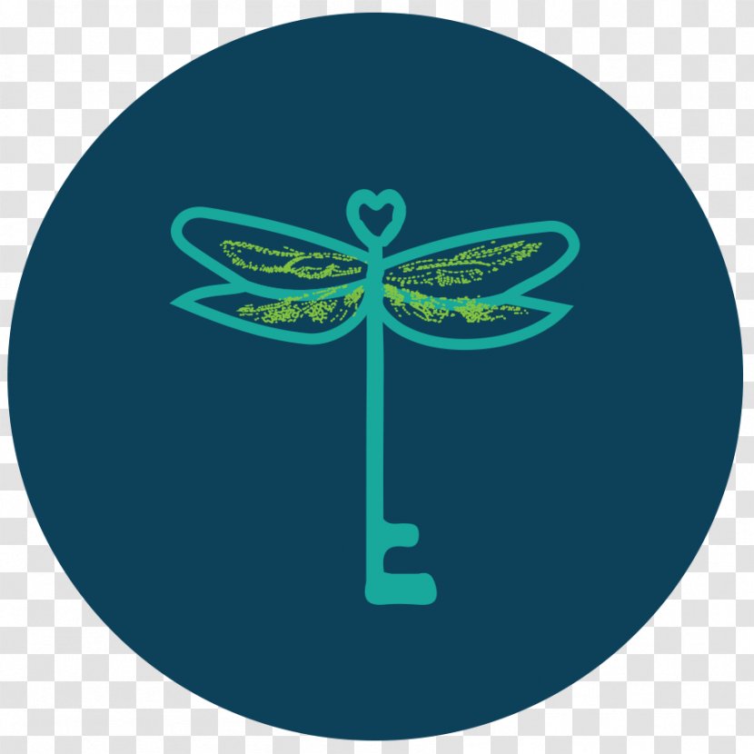Symbol Turquoise Logo Electric Blue Green - Heart - Dragon Fly Transparent PNG