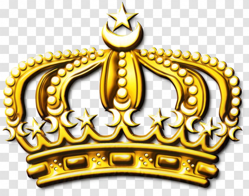 Crown Logo - Brass - Metal Gold Transparent PNG
