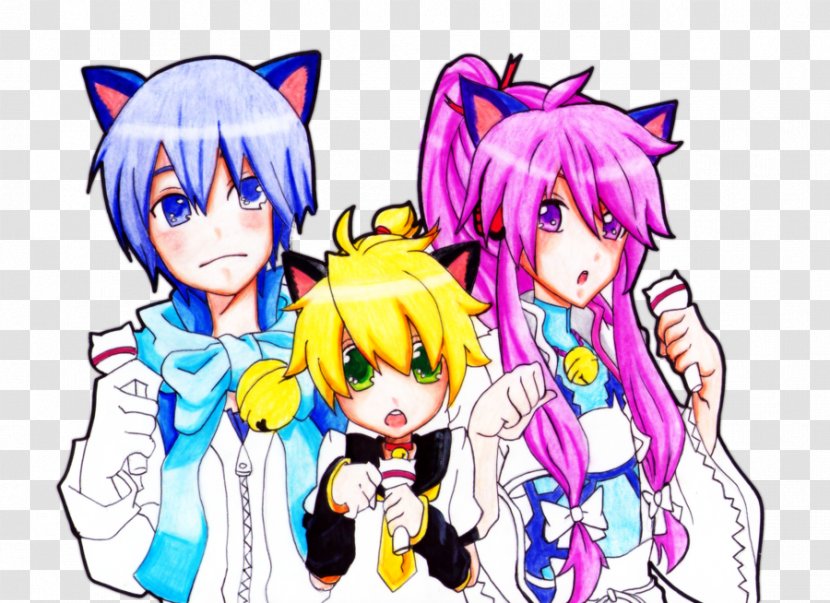 Gackpoid Kaito Hatsune Miku Kagamine Rin/Len Vocaloid - Silhouette Transparent PNG