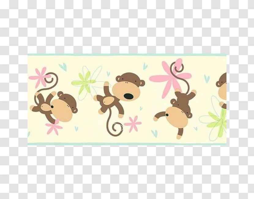 Monkey Animal Wildlife Wallpaper - Infant - Ice Cream Pattern In Different Colours Background Transparent PNG