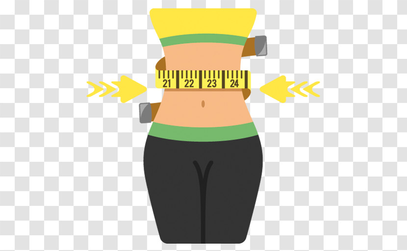 Green Clothing Yellow Joint Waist Transparent PNG