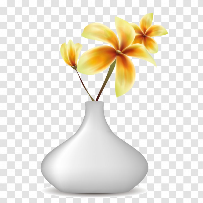 Vase Still Life Photography - Plant - Of Yellow Flowers Transparent PNG