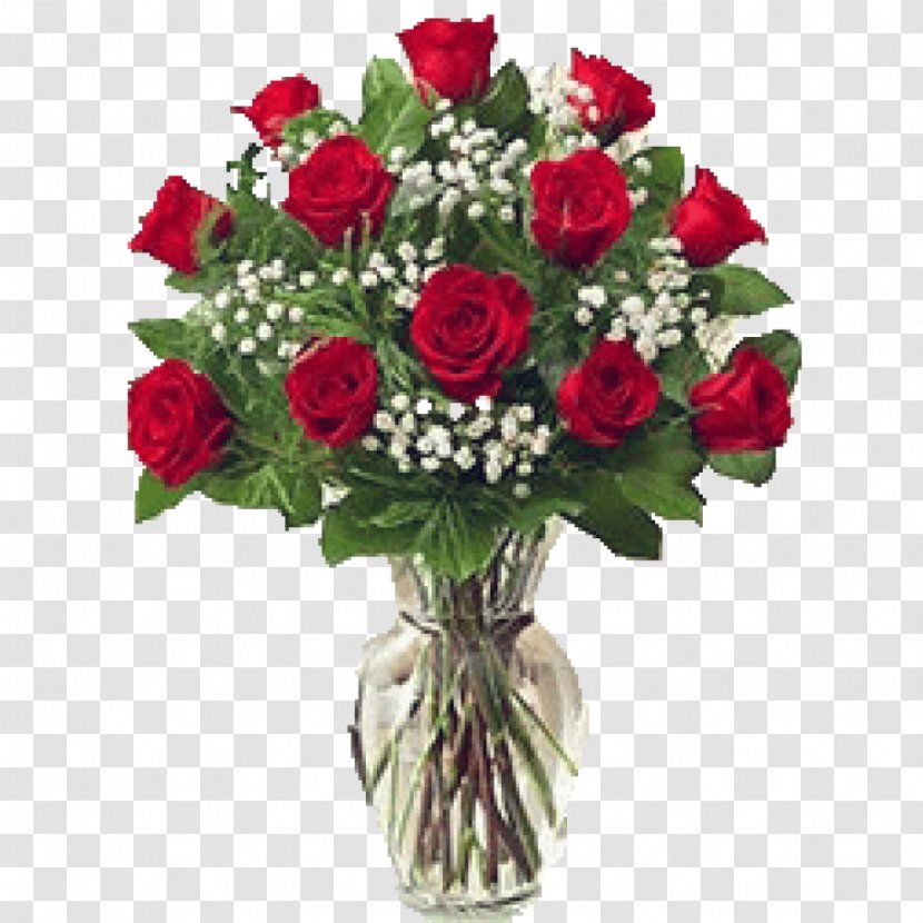 Flower Bouquet Rose Vase Delivery Transparent PNG