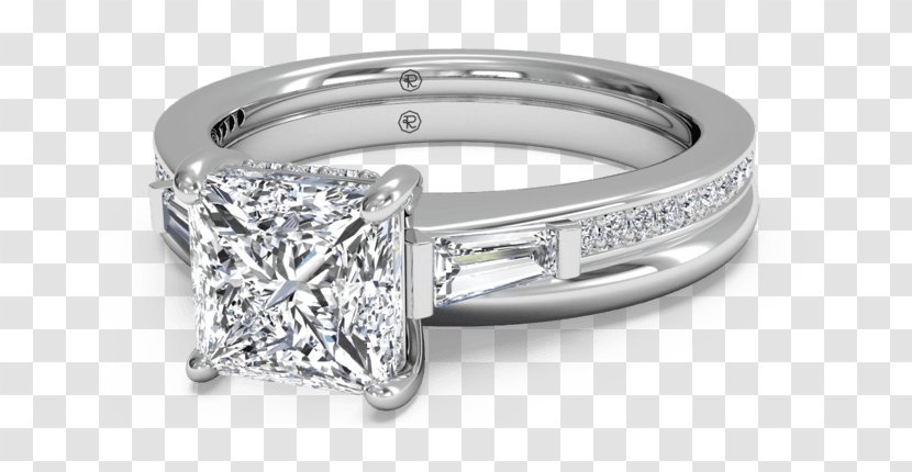 Engagement Ring Diamond Cut - Bagett Transparent PNG