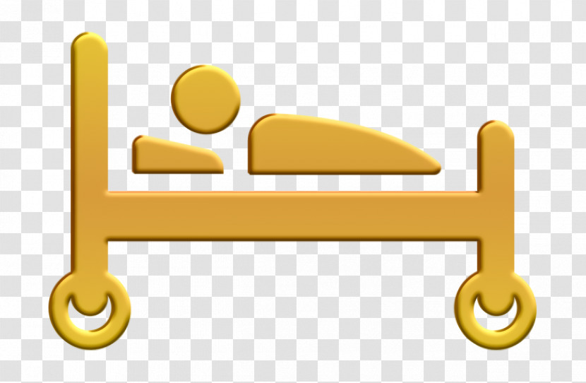 Ill Icon Medical Icon Illness On Bed Icon Transparent PNG