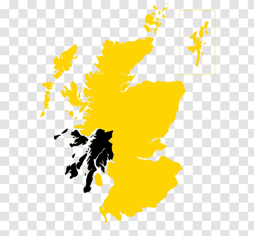 Scotland Vector Map Blank - World Transparent PNG