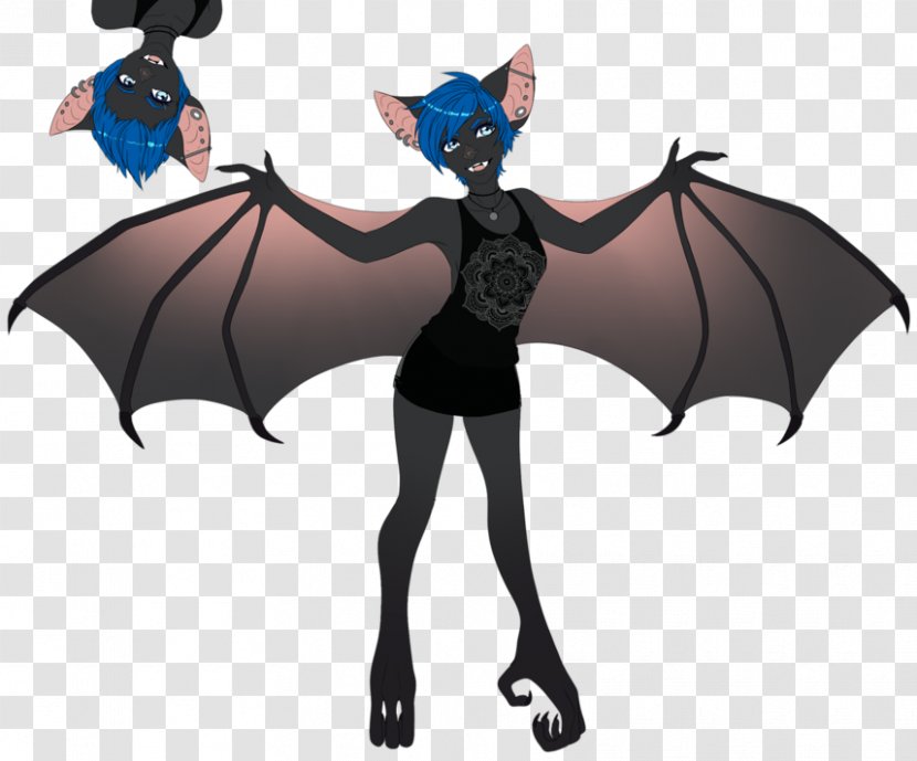 Demon BAT-M Legendary Creature Animated Cartoon - Fictional Character Transparent PNG