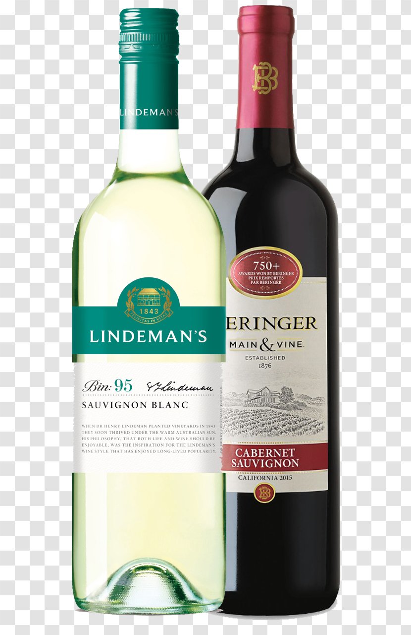Beringer Vineyards Cabernet Sauvignon Blanc Zinfandel Wine - Bottle Transparent PNG