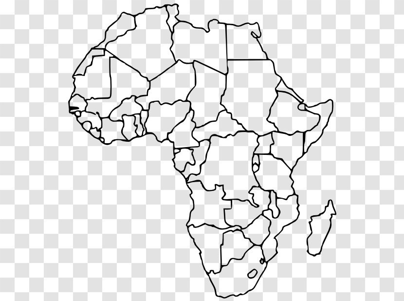 Blank Map Africa World - Geography Transparent PNG